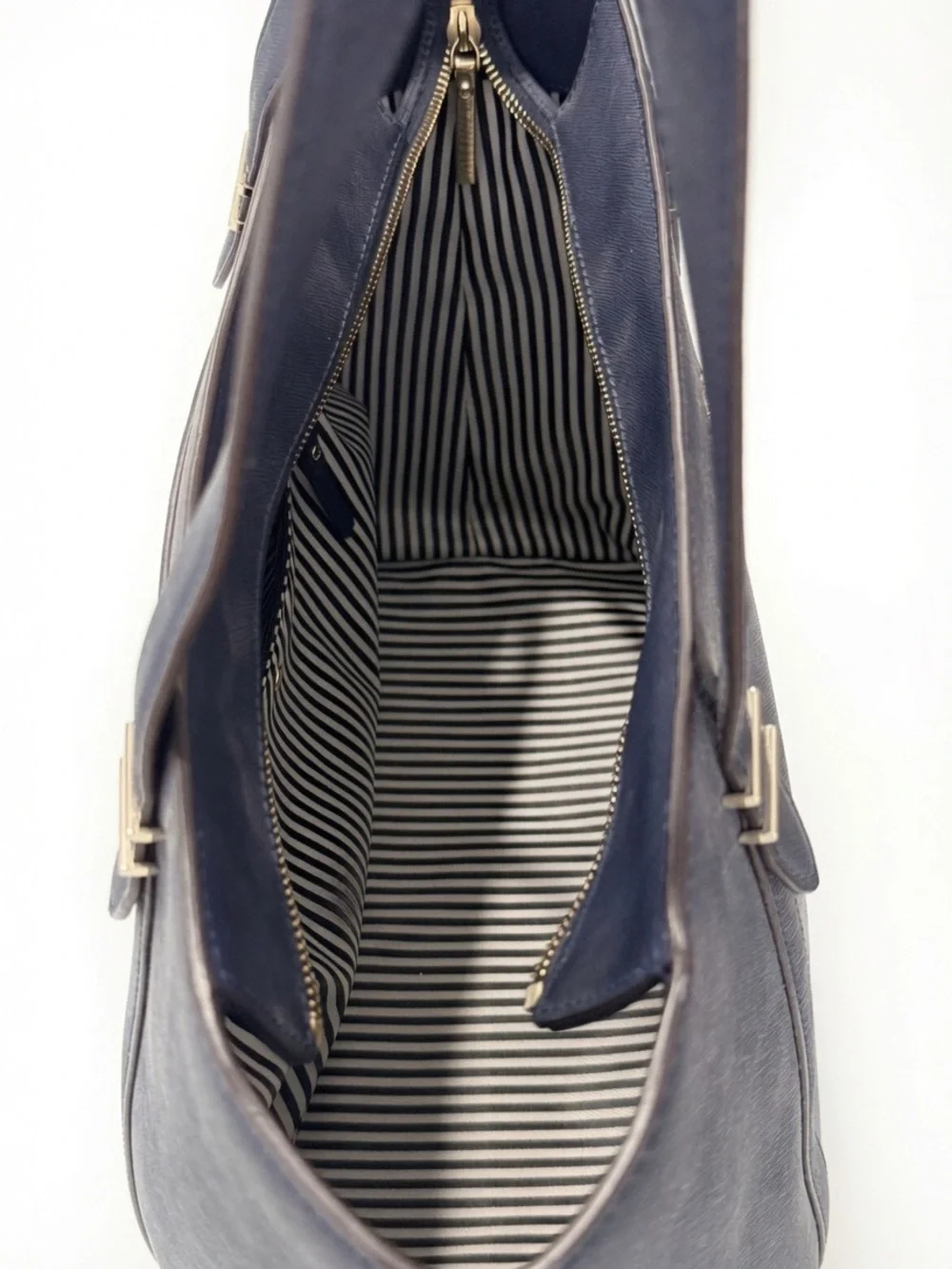 kate spade navy Saffiano leather tote